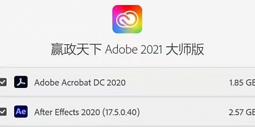 Adobe2021全家桶大师版 for windows 破解版